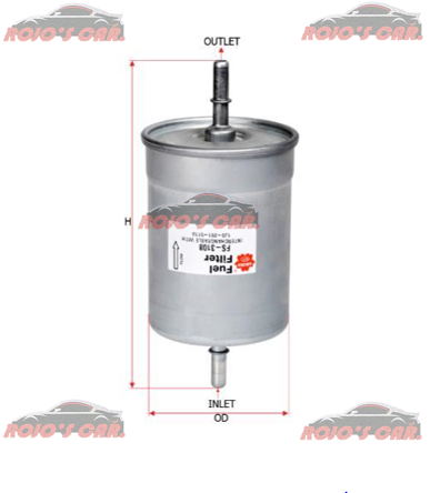 FILTRO DE COMBUSTIBLE SAKURA SEAT TOLEDO
