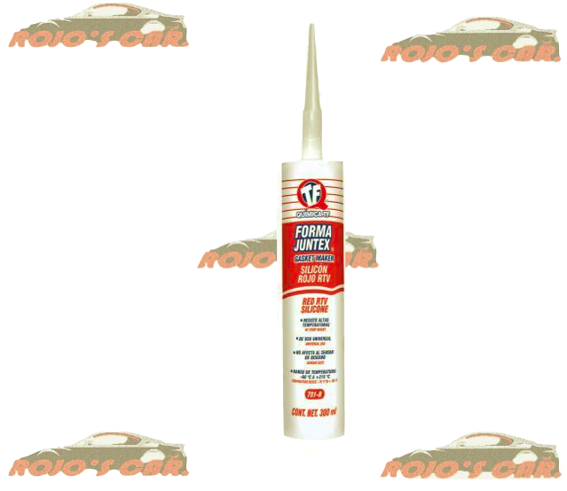SILICON TF QUIMICA ROJO, CARTUCHO, 300 ML 