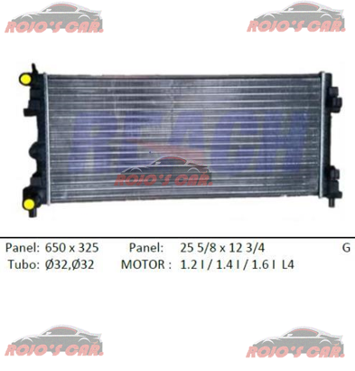 RADIADOR DE ENFRIAMIENTO REACH SEAT IBIZA