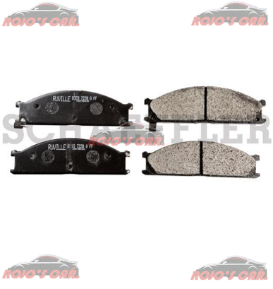 BALATA FRENO DE DISCO FAG PARA NISSAN FRONTIER 02-04/D21 PICKUP 2.4L L4 05-08/NP300 2.5L L4 09-10 , 2.4L L4 09-10/URVAN 2.4L L4 00-02