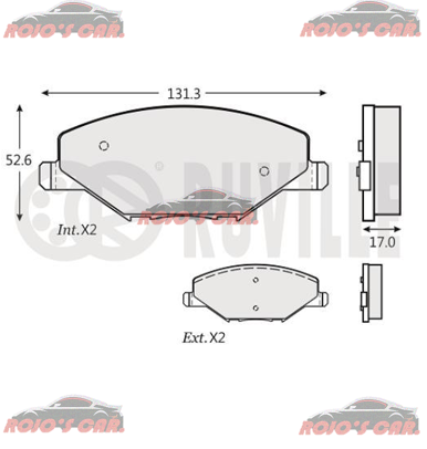  BALATA FRENO DE DISCO FAG DELANTERA SEMI METALICA PARA VOLKSWAGEN VENTO 2014-2015