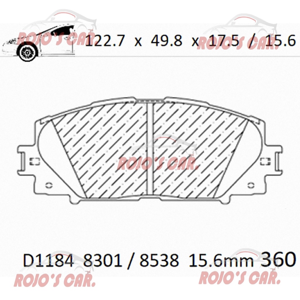 BALATA FRENO DE DISCO GP1