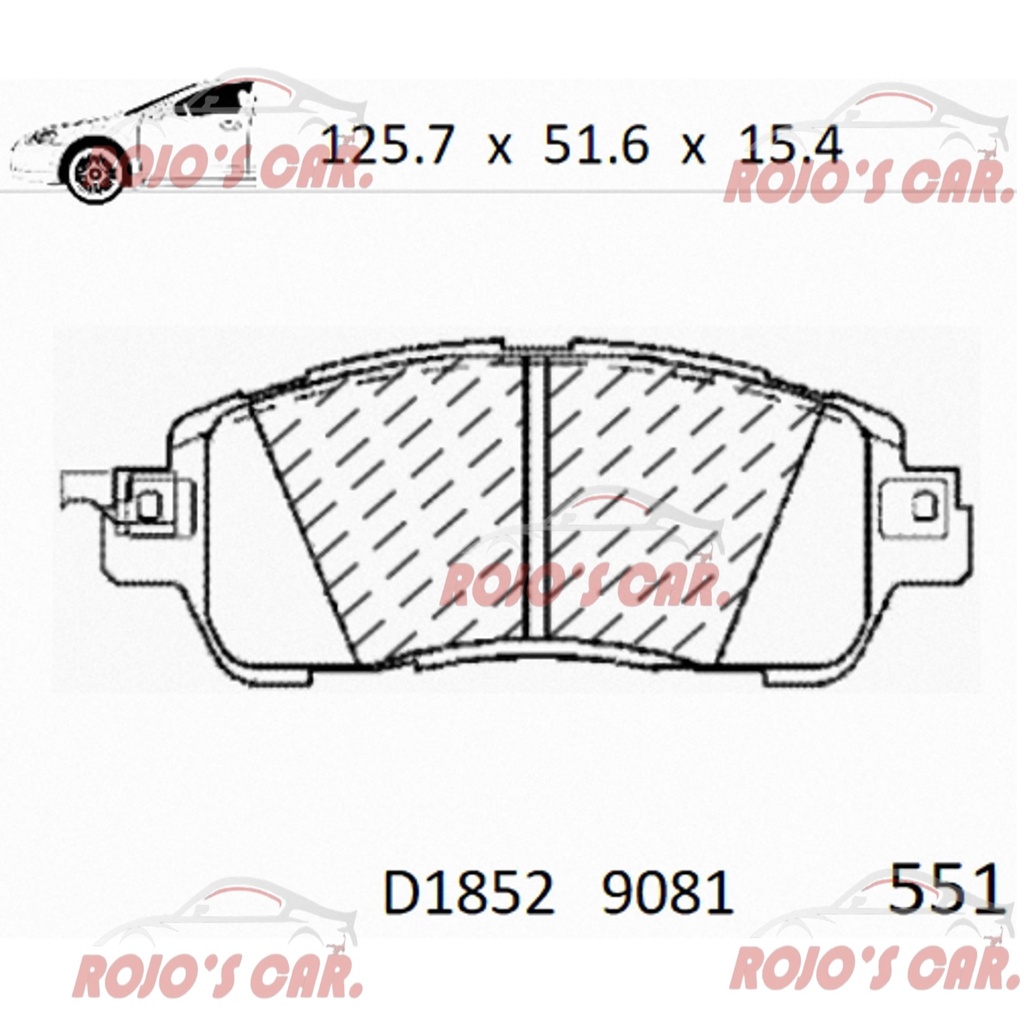 BALATA FRENO DE DISCO GP1