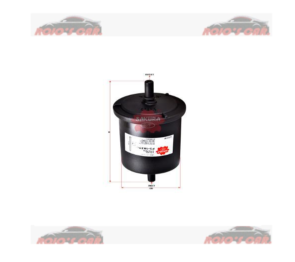  FILTRO DE COMBUSTIBLE SAKURA PARA HONDA CITY 1.5L 2010-2013, MOBI 1.0L 2016-2022, RENAULT KWID 1.0L 2019-2022