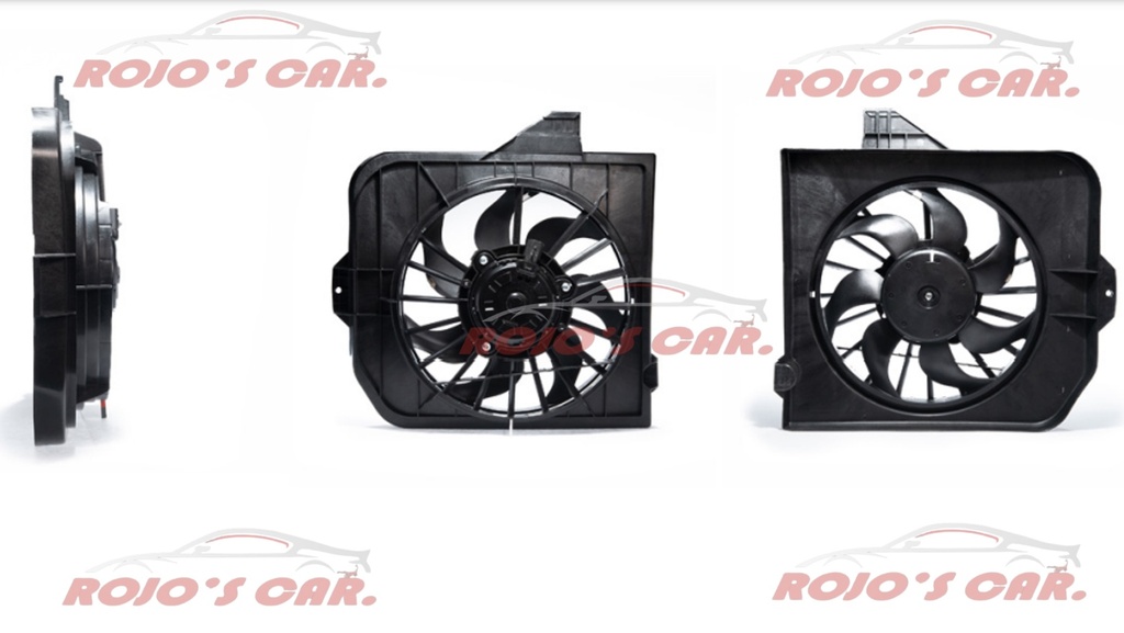 MOTOVENTILADOR TOTALPARTS PARA RADIADOR - CHRYSLER CARAVAN 4CIL 2.4 00-01, VOYAGER 4CIL 2.4L 00-01, 4809170AD|4809170AD|OF0004|CH3113102 2 TERMINALES MOTOR, ASPAS Y TOLVA 12V 7