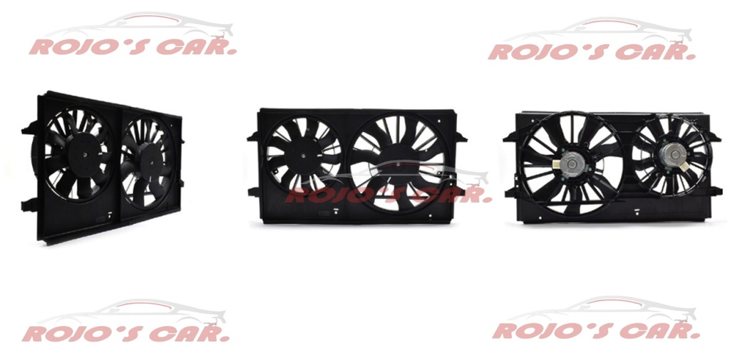 MOTOVENTILADOR TOTALPARTS PARA RADIADOR - CHEVROLET MALIBU 4CIL 2.2L 04-08, 6CIL 3.5L 04-06, 6CIL 3.9L 06-06. 4CIL 2.4L 07-12, 15236647|15254643|22713868 2 / 2 TERMINALES MOTOR, ASPAS Y TOLVA 12V 9 / 7
