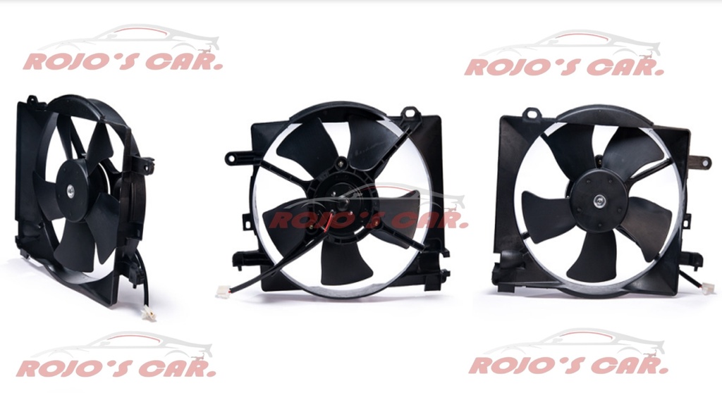 MOTOVENTILADOR TOTALPARTS PARA RADIADOR - PONTIAC MATIZ 4CIL 1.0L 03-08, 96314166|93741009 2 TERMINALES MOTOR, ASPAS Y TOLVA 12V 5