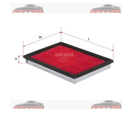 FILTRO DE AIRE SAKURA PARA NISSAN TSURU III 1995-2017, SENTRA 2.0L 2019-2020, SENTRA 1.6T 2017-2019