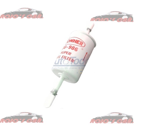 FILTRO DE GASOLINA GONHER PARA FORD CROWN VICTORIA 4.6L V8 98-08/FOCUS 2L L4 00-04 , 2.3L L4 03-07/MUSTANG 3.8L V6 98-04 , 4.6L V8 99 , 3.9L V6 04…