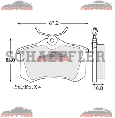  BALATA FRENO DE DISCO FAG PARA AUDI A1 SPORT 2011-2016, A3 2.0L L4 1999-2008, A3 1.8L L4 3.2L V3, A3 SPORTBACK 2.0L L4 2005-2006, A4 V6 2001-2004, A4 3.0L V6 2005-2006, A3 3.2L V6 2005-2006, CABRIOLET 1.8L TURBO L4, 2003-2006 SAVEIRO 2016