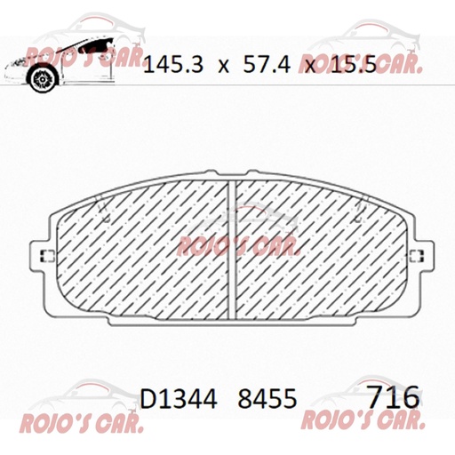 BALATA FRENO DE DISCO GP1