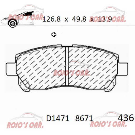 BALATA FRENO DE DISCO GP1