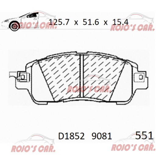 BALATA FRENO DE DISCO GP1