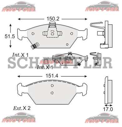  BALATA FRENO DE DISCO FAG DELANTERO PARA HONDA FIT 2009-2010