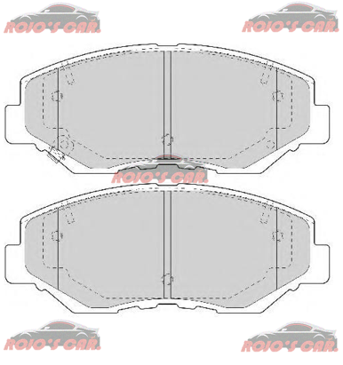 BALATA FRENO DE DISCO WAGNER ORGANICA, DELANTERA PARA HONDA ACCORD 2.4L L4 03-06/CR-V 02-06