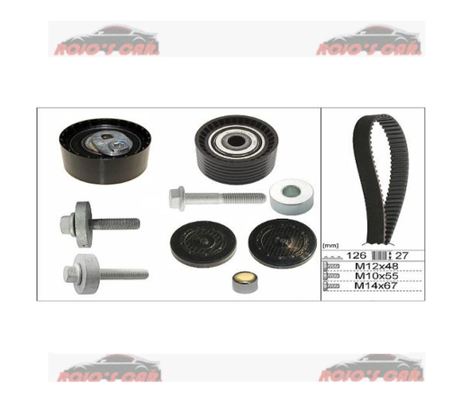 KIT DE DISTRIBUCION INA PARA RENAULT CLIO SPORT 2.0L L4 2002-2006, MEGANE II 2.0L L4 16V 2001-2010, SCENIC 2.0L L4 16V 2001-2009, DUSTER 2.0L DOHC 2013-2018
