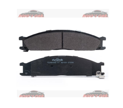  BALATA FRENO DE DISCO DYNAMIK DELANTERO, NISSAN D21 86-94, FRONTIER 98-15, NP300 09-15, PATHFINDER 87-95, PICKUP 93-08, URVAN 2.4L KA24DE 00-01, VAN 87-88, FMSI 7228-D333 SEMIMET