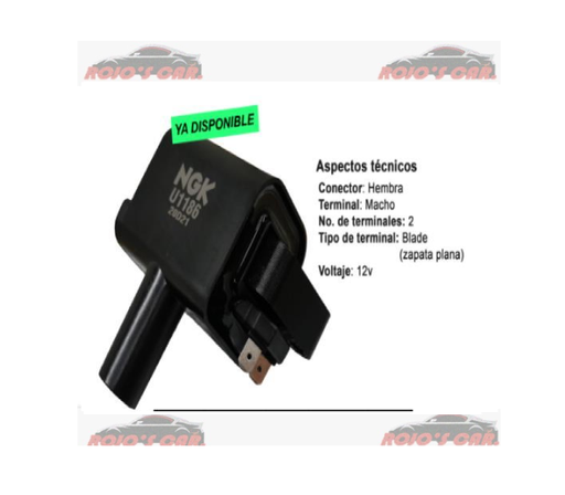  BOBINA ESTADO SOLIDO - ALTA ENERGIA NGK PARA NISSAN TSUBAME 1.6L L4 1995-2004 LUCINO 1.6L L4 1996-2000 2.0L L4 1996-2000, SENTRA 1.6L L4 1996-2000 D21 PICKUP 2.4L L4 1998-2008, TSURU 1.6L L4 1997-2017 FRONTIER 2.4L L4 2001-2015 NP300 2.4L L4 2009-15