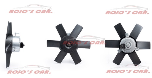 MOTOVENTILADOR TOTALPARTS PARA RADIADOR - CHEVROLET CHEVY 4CIL CON AIRE ACONDICIONADO 94-00, F006KM0288|F006KM0288|93294288 2 TERMINALES MOTOR Y ASPAS 12V 6