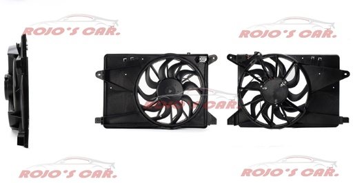 MOTOVENTILADOR TOTALPARTS PARA RADIADOR - CHEVROLET CORSA 4CIL 1.8L 03-09, TORNADO 4CIL 1.8L 06-12 93382154|93382154 3 TERMINALES MOTOR, ASPAS Y TOLVA 12V 10
