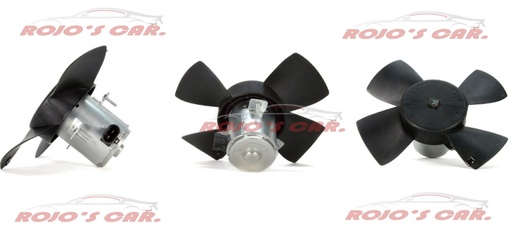 MOTOVENTILADOR TOTALPARTS PARA RADIADOR - CHEVROLET CHEVY 1.8L 4CIL 91-97, 1.4L 4CIL 94-03, 1.6L 4CIL 96-09, 93430490|9130451170 2 TERMINALES MOTOR Y ASPAS 12V 4