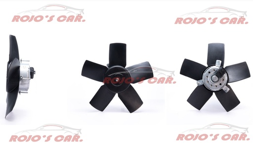 MOTOVENTILADOR TOTALPARTS PARA RADIADOR - CHEVROLET CHEVY 1.8L 4CIL 91-97, 1.6L 4CIL 94-02, 1.4L 4CIL 94-02, 130303244|0130303244 2 TERMINALES MOTOR Y ASPAS 12V 5
