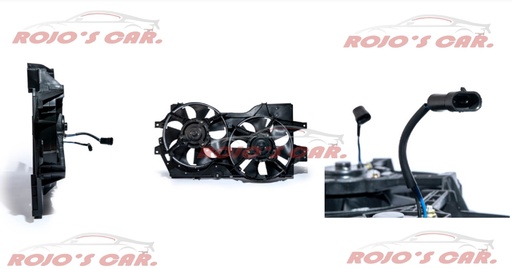 MOTOVENTILADOR TOTALPARTS PARA RADIADOR - CHRYSLER GRAND VOYAGER 6CIL 3.8L 96-00, 6CIL 3.3L 96-00, TOWN COUNTRY 6CIL 3.8L 96-00 4682624|4682624|OF0007|4682593 2 / 2 TERMINALES MOTOR, ASPAS Y TOLVA 12V 7 / 7