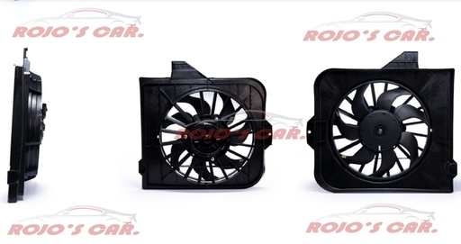 MOTOVENTILADOR TOTALPARTS PARA RADIADOR - CHRYSLER GRAND VOYAGER 6CIL 3.3L 01-02, TOWN COUNTRY 6CIL 3.8L 01-05 4809171AE|4809171AE|OF0003|4809171AD 2 TERMINALES MOTOR, ASPAS Y TOLVA 12V 7