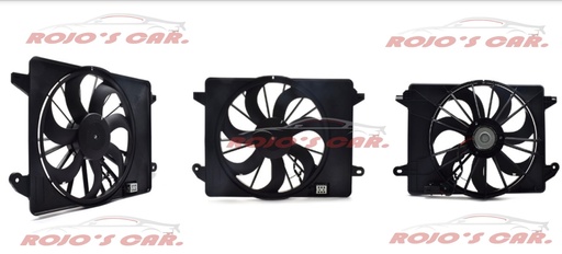 MOTOVENTILADOR TOTALPARTS PARA RADIADOR - 68050129AA 3 TERMINALES MOTOR, ASPAS Y TOLVA 12V 7