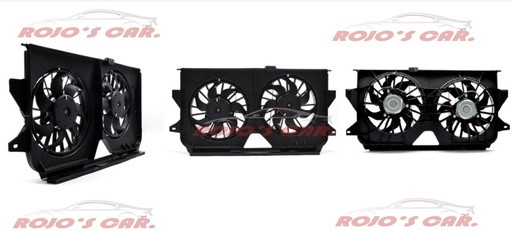 MOTOVENTILADOR TOTALPARTS PARA RADIADOR - CHRYSLER TOWN COUNTRY 6CIL 3.3L 05-07, 4677695AA|4677695AB|4677695-AC 2 / 2 TERMINALES MOTOR, ASPAS Y TOLVA 12V 7 / 7