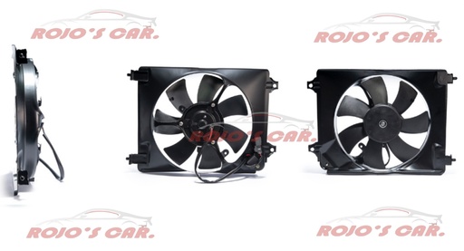 MOTOVENTILADOR TOTALPARTS PARA RADIADOR - HONDA CIVIC 4CIL 1.8L 06-08, FIT 4CIL 1.7L 07-08, 4CIL 2.4L 07-08, 2 TERMINALES MOTOR, ASPAS Y TOLVA 12V 7